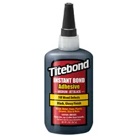 Titebond Instant Medium Jet Black Gyorsan száradó ragasztó - 59ml