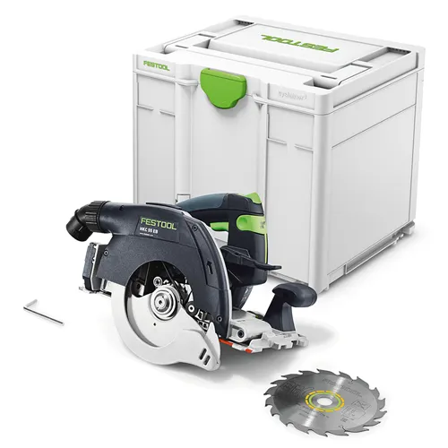 Festool Akkus kézi billenőbúrás körfűrész HKC 55 EB-Basic