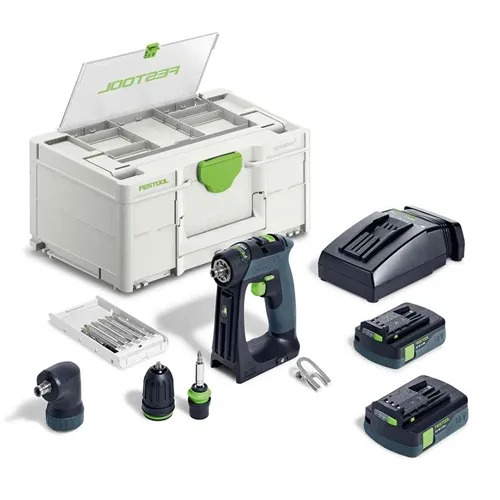 Festool Akkus fúró-csavarbehajtó CXS 18 C 3,0-Set