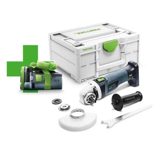 Festool Akkus sarokcsiszoló AGC 18-125 EB-Basic-5,0