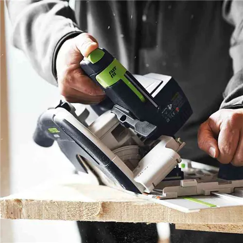 Festool Akkus kézi billenőbúrás körfűrész HKC 55 EB-Basic-5,0 + INGYENES AKKUMULÁTOR