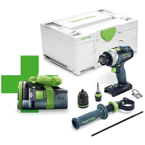 Festool Akkus ütvefúró-csavarbehajtó gép TPC 18/4 I-Basic-5,0 QUADRIVE +  INGYENES AKKUMULÁTOR