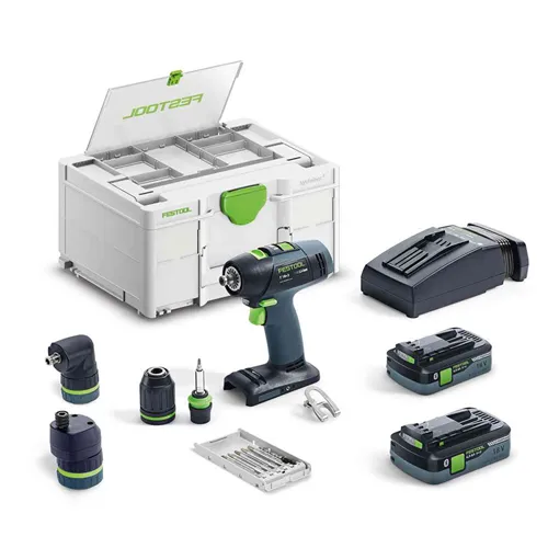 Festool Akkus fúró-csavarbehajtó T 18+3 HPC 4,0 I-Set