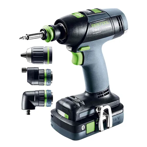 Festool Akkus fúró-csavarbehajtó T 18+3 HPC 4,0 I-Set