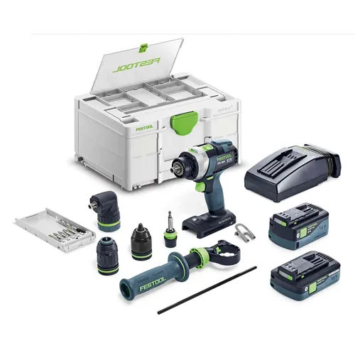 Festool Akkus ütvefúró-csavarbehajtó gép TPC 18/4 5,0/4,0 I-Set/XL QUADRIVE