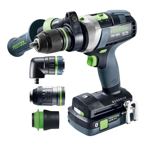 Festool Akkus ütvefúró-csavarbehajtó gép TPC 18/4 5,0/4,0 I-Set/XL QUADRIVE