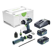 Festool Akkus fúró-csavarbehajtó TDC 18/4 5,0/4,0 I-Plus QUADRIVE