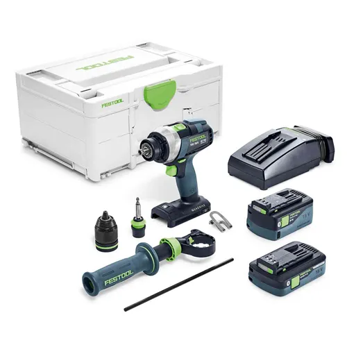 Festool Akkus fúró-csavarbehajtó TDC 18/4 5,0/4,0 I-Plus QUADRIVE