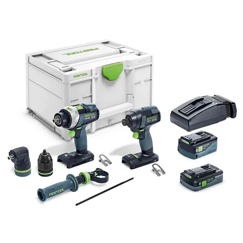 Festool Fúró és csavarbehajtó készlet TID 18 5,0/4,0-Set TPC 18/4