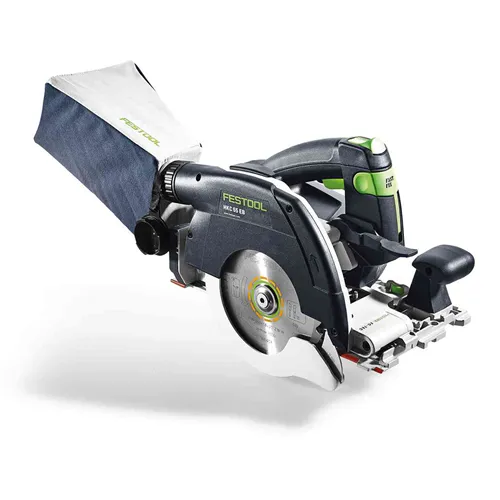 Festool Akkus kézi billenőbúrás körfűrész HKC 55 5,0 EBI-Set-FSK 420