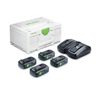 Festool Energia-set SYS 18V 4xTBX4/TCL6DUO