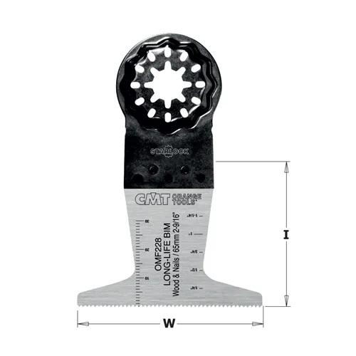 CMT Starlock Szegmenses fűrészlap BIM meghosszabbított élettartammal, fára és szögekre - 65 mm, 5 db-os készlet