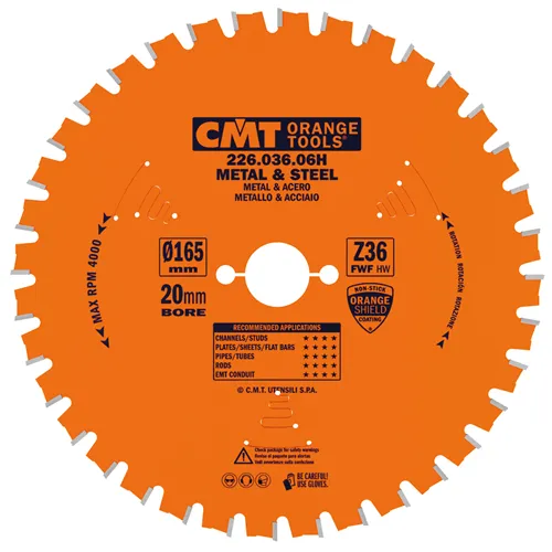 CMT Körfűrészlap fémre - D160x2,0 d20 Z30 HW