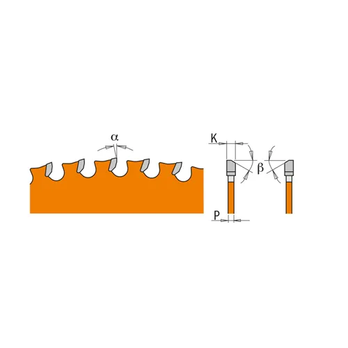 CMT Körfűrészlap fémre - D216x2,2 d30 Z48 HW