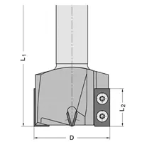 Egyengető és falcmaró 1208 Z2+2 - D35 L90 S=25x55mm