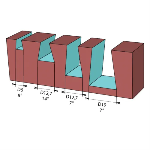 Fogazómaró HW - D12,7x20 L68 8° S=6,35