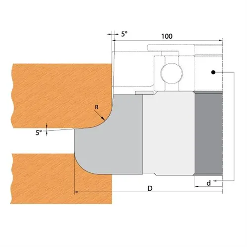 Váltólapka F612-308 - R4 25x23x2mm