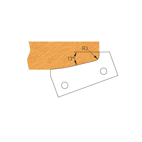 Profile knife for bit 1. sz. - F635