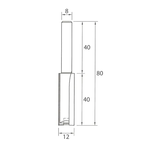 IGM M110 Horonymaró fúrófoggal - D12x40 L80 S=8 HW