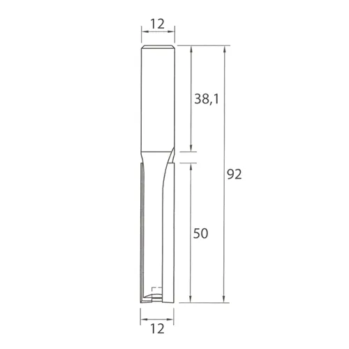 IGM M110 Horonymaró fúrófoggal - D12x50 L92 S=12 HW