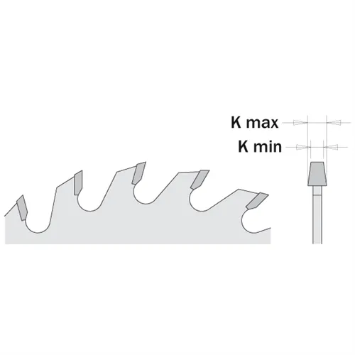 CMT Elővágó körfűrészlap kónikus CNC gépekhez-D200x4.7-6.0 d45 Z36 HW (Kicsomagolt)