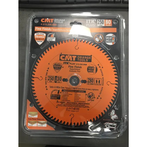 CMT ITK Ultra vékony körfűrészlap keresztirányú finiselő vágásokra, D250x2,4 d30 Z80 HW (Kicsomagolt)