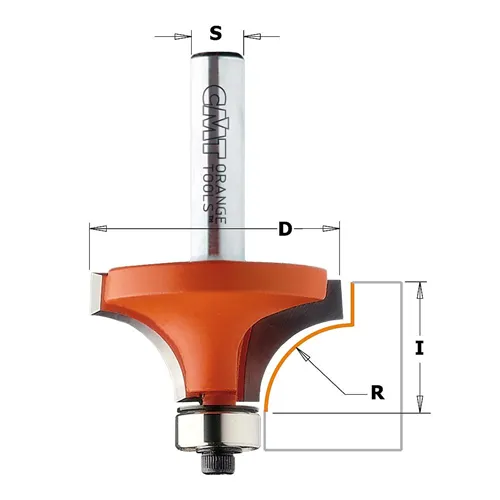 CMT C938 Homorú lekerekítő maró, R16 D44,5x22 S=8 HW (Használt)
