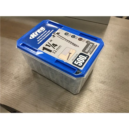 Kreg Zinc Maxi-Loc csavarok rejtett kötésekhez, 32 mm, durva menet, 500 db (Kicsomagolt)