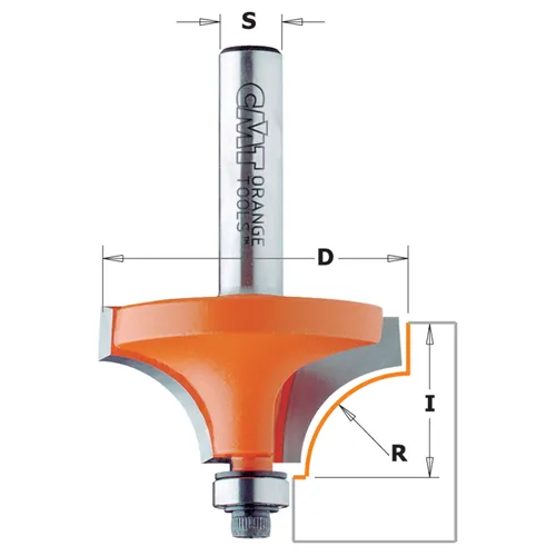 CMT C939 Homorú lekerekítő maró, R1,6 D15,9x12,7 S=8 HW (Kicsomagolt)