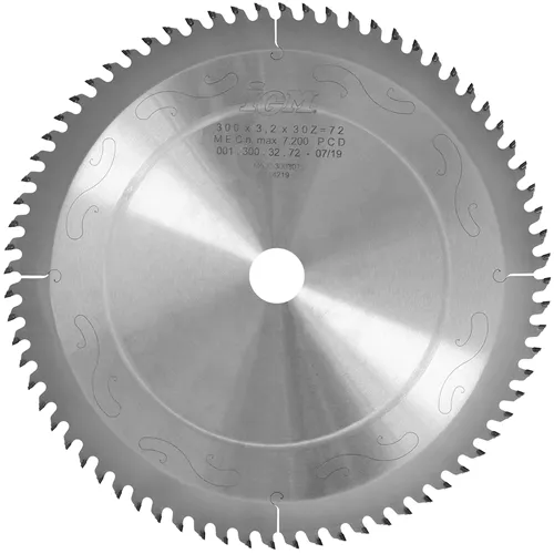 IGM Gyémánt körfűrészlap lamino-ra és DTD-re, D300x3,2 d30 Z72 H.4 (Használt)