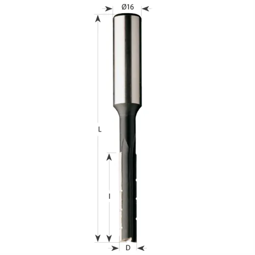 IGM Véső fúró forgácstörővel, D16x100 L155 S=16x50 RH (Használt)