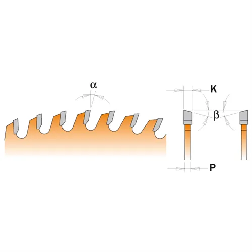 CMT Orange Chrome Super Körfűrészlap profil listákra - D250x3,0 d30 Z80 HW (Használt)