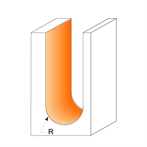 CMT Domború homlokmaró - R8 D15,8x9,5 L50,8 S=6 (Kicsomagolt)