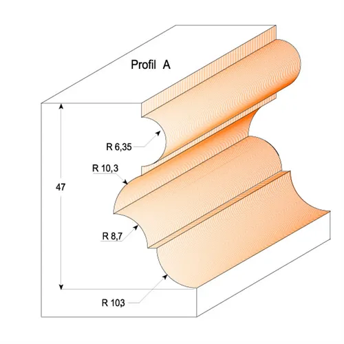 CMT Multiprofilmaró csapággyal - D55,6x47 S=12 HW (Használt)